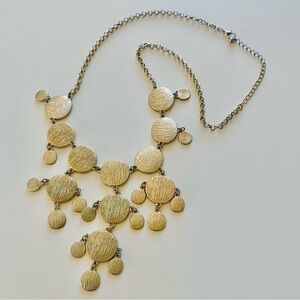 Brushed Gold Bauble Bib Statement Necklace from BANCROFT Leighton